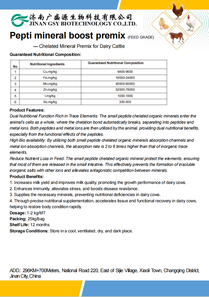 Pepti mineral boost premix