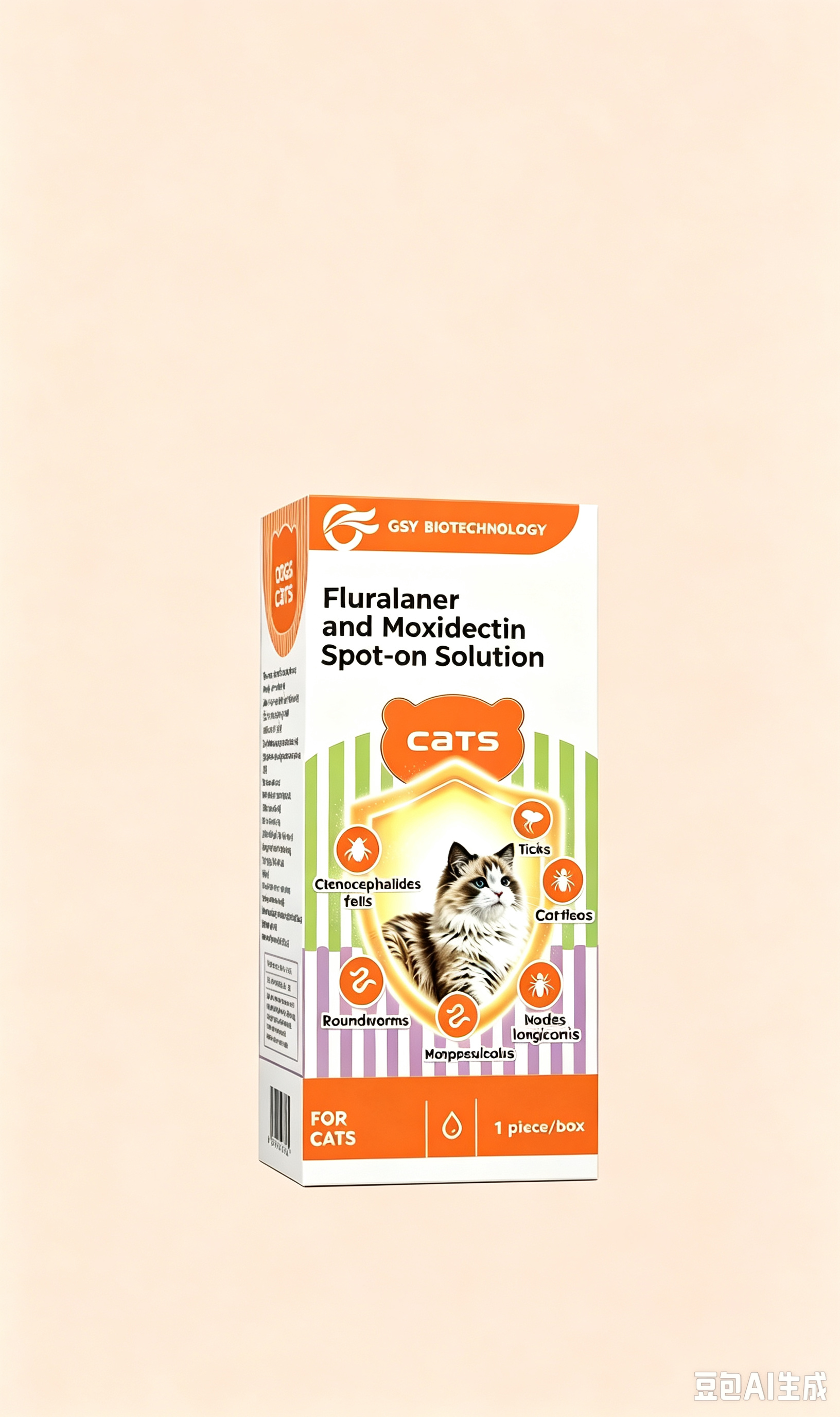 Fluralaner and Moxidectin Spot‑on Solution