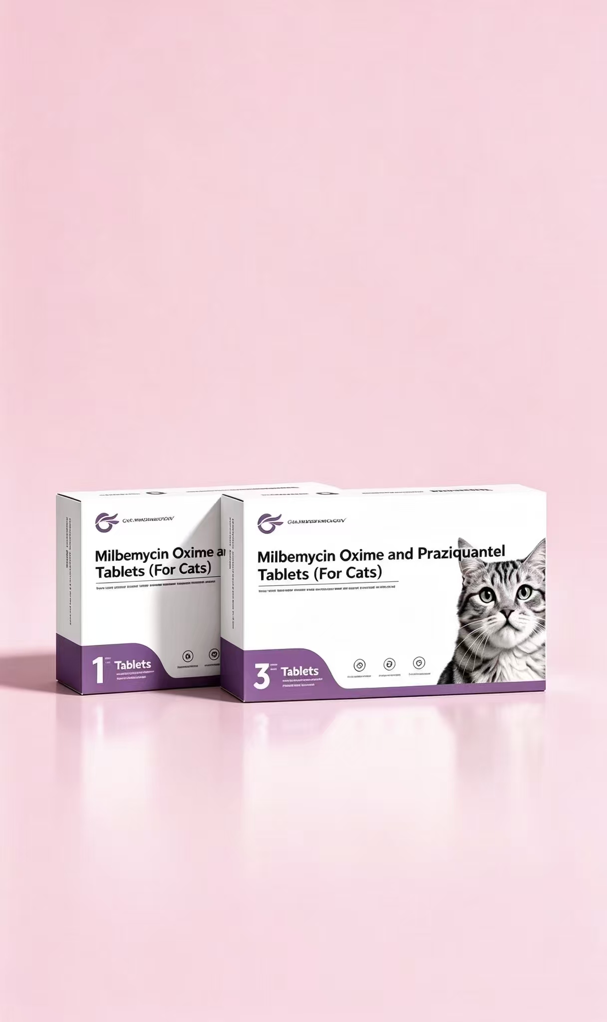 Milbemycin Oxime and Praziquantel Tablets (For Cats）